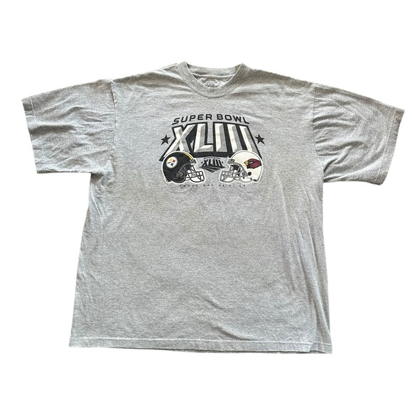 Reebok Other - NFL Super Bowl XLIII (43) Steelers Vs. Cardinals in Tampa Bay 2019 Gray 2XL Tee